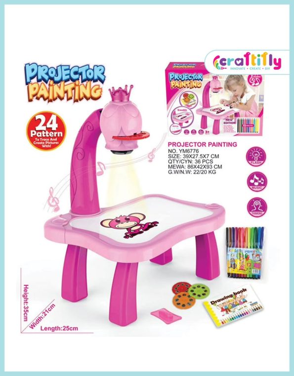 Princess Drawing Projector Painting kit Large Size