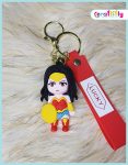Disney Marvel Super Girl Keychain Cartoon Comics Avengers Superhero Car Key Chain