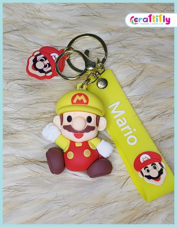 Yellow Mario key chain