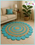 36 inch Printed Jute Floor Mat6