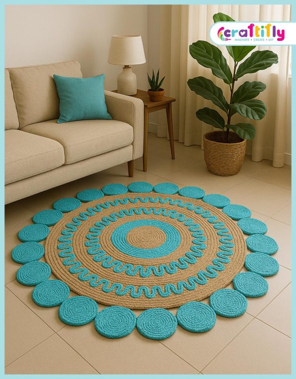 36 inch Printed Jute Floor Mat6