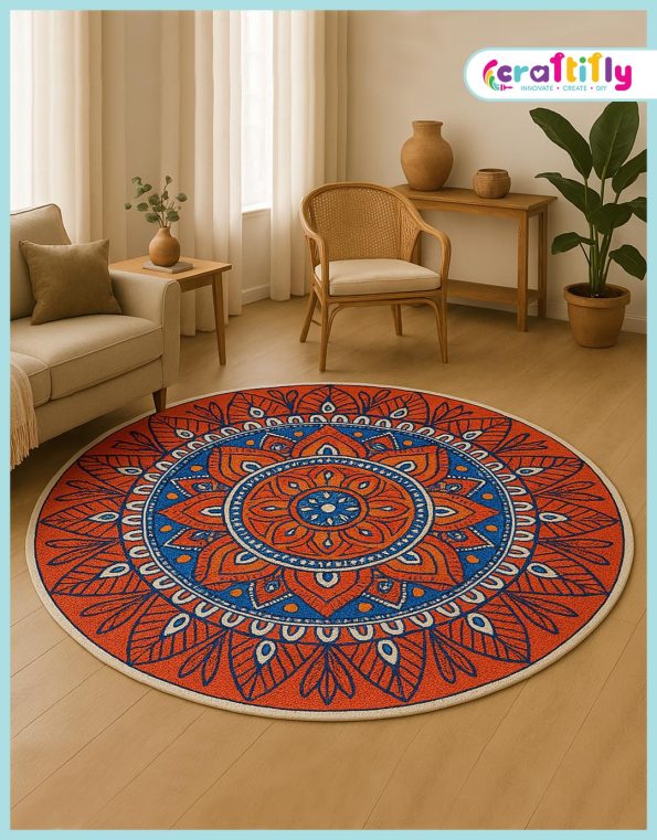 36 inch Printed Jute Floor Mat2