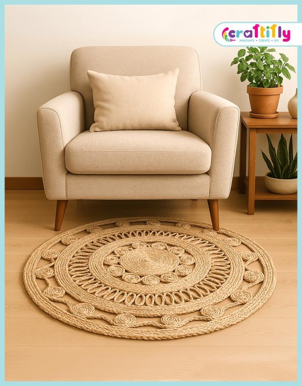 36 inch Chaka Jute Floor Mat3