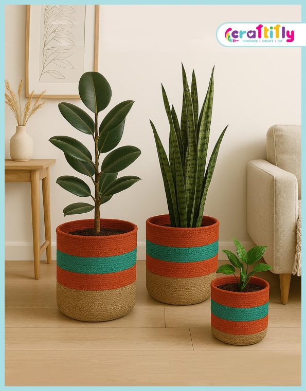 Jute Planter Cover (3 Pcs Set)3