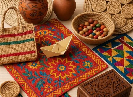 What are the handicraft products of Bangladesh?