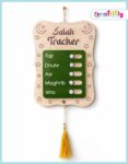 Salah Tracker Wall Sign- Wall Hanging Namaj Tracker