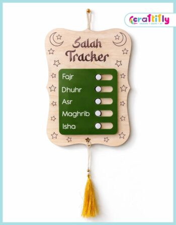 Salah Tracker Wall Sign- Wall Hanging Namaj Tracker