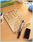 Montessori-inspired wooden math learning board