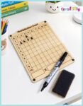 Montessori-inspired wooden multiplication learning board