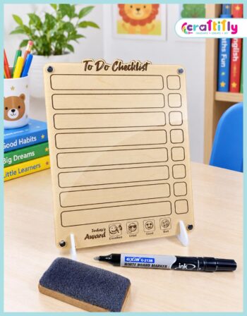 Wooden To Do Checklist Board